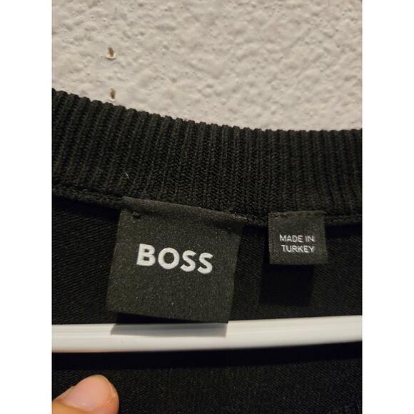 BOSS Bohdan Black Men's Long Sleeve Wool Blend Shirt 2XL - Picture 3 of 7
